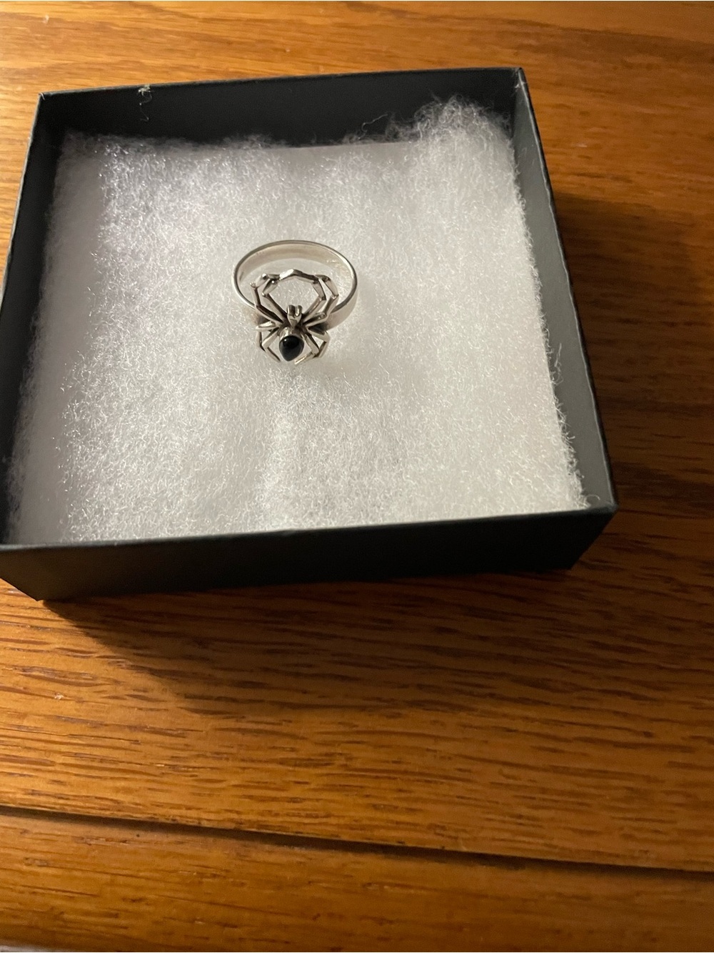 Sterling silver spider ring